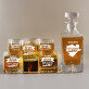 Brown Water - Whiskykaraffe und Whiskygläser - Set mit Gravur
