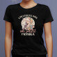 Ein leben lang im sattel - Schwarzes T-Shirt für Damen