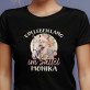 Ein leben lang im sattel - Schwarzes T-Shirt für Damen