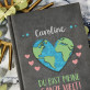 Ganze Welt - Notizbuch A5 mit Aufdruck