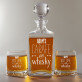 Carafe of whisky - Whiskykaraffe und Whiskygläser - Set mit Gravur