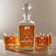 Carafe of whisky - Whiskykaraffe und Whiskygläser - Set mit Gravur