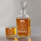 Carafe of whisky - Whiskykaraffe und Whiskygläser - Set mit Gravur