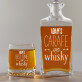 Carafe of whisky - Whiskykaraffe und Whiskygläser - Set mit Gravur