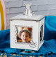 Taufe - Silberne Spieldose mit Foto
