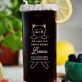 Ich arbeite hart - Longdrinkglas mit Gravur