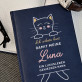 Ich arbeite hart - Notizbuch A5 mit Aufdruck