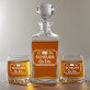 Company Limited - Whiskykaraffe und Whiskygläser - Set mit Gravur