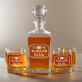 Company Limited - Whiskykaraffe und Whiskygläser - Set mit Gravur