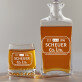 Company Limited - Whiskykaraffe und Whiskygläser - Set mit Gravur