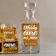 Cure - Whiskykaraffe und Whiskygläser - Set mit Gravur Cure - Whiskykaraffe und Whiskygläser - Set mit Gravur