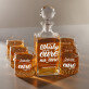 Cure - Whiskykaraffe und Whiskygläser - Set mit Gravur