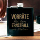 Vorräte für den Ernstfall - Flachmann mit Gravur