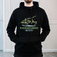 Panzerfahrer - Schwarzer Kapuzenpullover für Herren