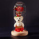 Ich fühle, dass ich mich in dich verliebe - Ewige Rose mit Teddybär