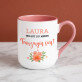 Willst du meine Trauzeugin sein - blumen - Ein Becher mit farbigem rand
