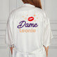 Dame - Bademantel aus Satin 