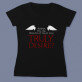 Desire - Schwarzes T-Shirt für Damen
