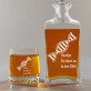 In der DNA - Whiskykaraffe und Whiskygläser - Set mit Gravur