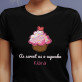 As sweet as a cupcake - Schwarzes T-Shirt für Damen