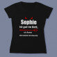 Gut im bett - Schwarzes T-Shirt für Damen