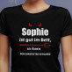 Gut im bett - Schwarzes T-Shirt für Damen