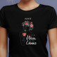 Guter wein gute laune - Schwarzes T-Shirt für Damen