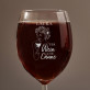 Guter Wein, gute Laune - Weinglas mit Gravur