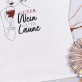 Guter Wein, gute Laune - T-Shirt mit Aufdruck für Damen