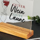Guter Wein, gute Laune - Druck auf Acrylglas