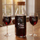 Guter Wein, gute Laune - Weinkaraffe und zwei Weingläser - Set mit Gravur