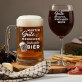 Gute Menschen - Set aus Becher und Weinglas
