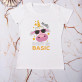 Don`t be Basic - T-Shirt mit Aufdruck für Damen