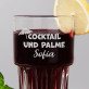 Cocktail und Palme - Cocktailglas
