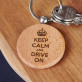 Drive on - Schlüsselanhänger aus Holz