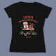 Lieber weihnachtsmann bring einfach kaffee mit - Schwarzes T-Shirt für Damen