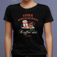 Lieber weihnachtsmann bring einfach kaffee mit - Schwarzes T-Shirt für Damen
