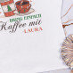 Lieber Weihnachtsmann, bring einfach Kaffee mit - T-Shirt mit Aufdruck für Damen