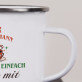 Lieber Weihnachtsmann, bring einfach Kaffee mit - Emaillierte Tassen