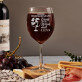 Lieber Weihnachtsmann, bring bitte Wein mit - Weinglas mit Gravur