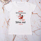 Lieber Weihnachtsmann, bring bitte Wein mit - T-Shirt mit Aufdruck für Damen