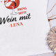 Lieber Weihnachtsmann, bring bitte Wein mit - T-Shirt mit Aufdruck für Damen