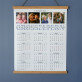 Großeltern - Poster-Kalender mit Holzleisten