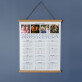 Großeltern - Poster-Kalender mit Holzleisten
