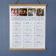 Großeltern - Poster-Kalender mit Holzleisten