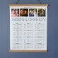 Großeltern - Poster-Kalender mit Holzleisten