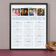 Großeltern - Kalender im Rahmen