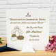 Geschenk des Herrn - Engel mit Laterne - Silbernes Bild mit Gravur