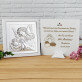 Geschenk des Herrn - Engel mit Laterne - Silbernes Bild mit Gravur