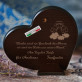 Geschenk des Herrn - Engel mit Kindern - Herz - Silbernes Bild mit Gravur